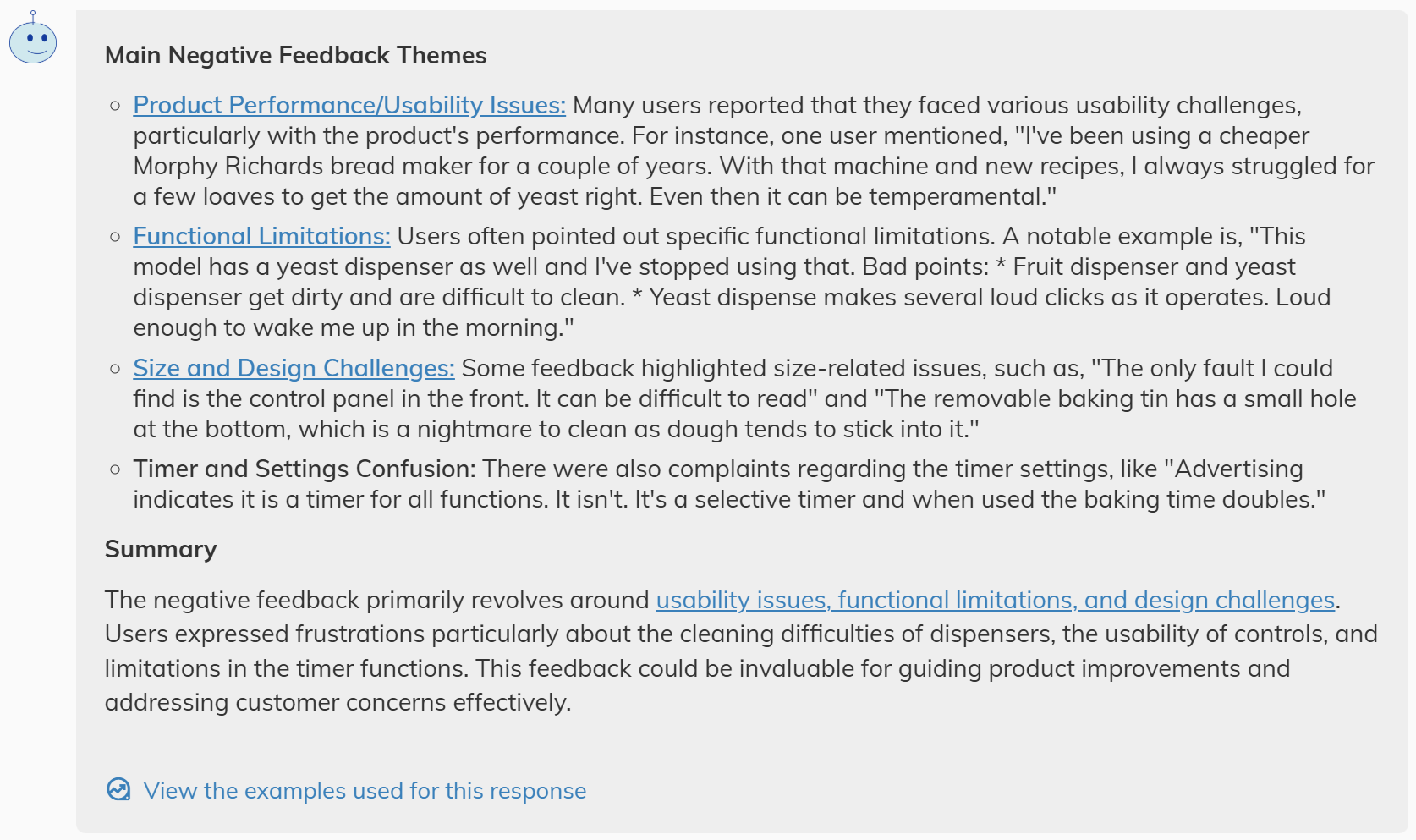 Screenshot of codeit's Deep Dive tool